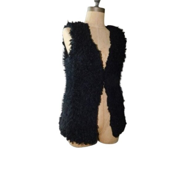 Kennth Blake Size XS Lined Faux Furry Sleeveless Vest Style Top - Picture 1 of 2
